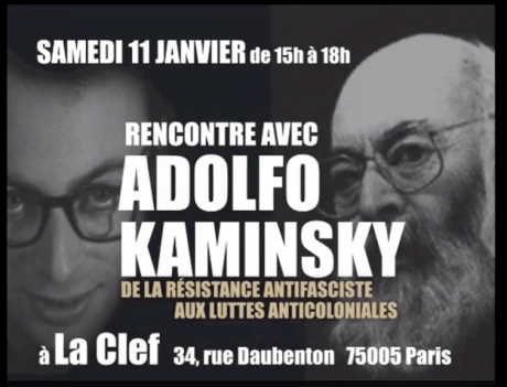 Compte rendu de la rencontre avec Adolfo Kaminsky (11/01/14) – vidéo
