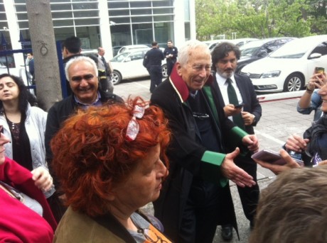Alp Selek père de Pinar devant le tribunal à Ankara