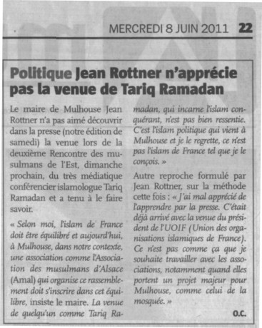 “Le très controversé” (sic) Tariq Ramadan mouche deux ministres morveux