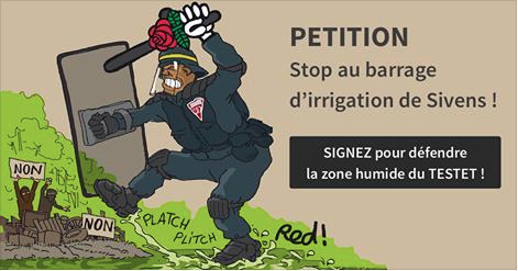 PÉTITION : Stop au barrage d’irrigation de Sivens !