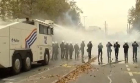 Bruxelles : violences policières contre manifestants anti-austérité (6 novembre 2014)
