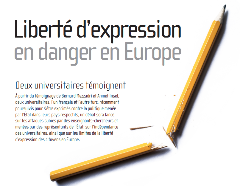 Rencontre-débat : Liberté d’expression en danger en Europe