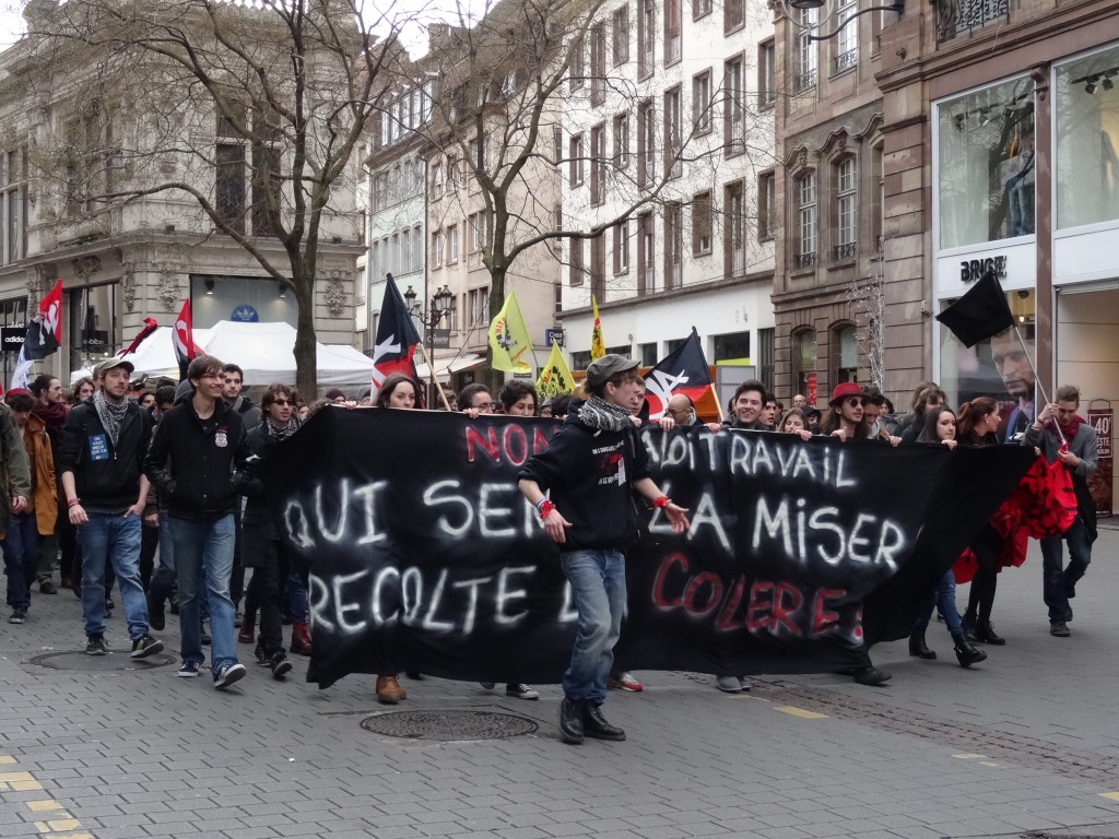 Strasbourg: 750 manifestants contre la loi-travail