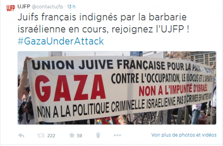 Juifs français indignés par la barbarie israélienne en cours, rejoignez l’ UJFP!