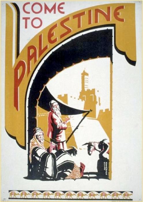Come to Palestine- poster travel 1938