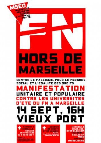 Marseille : programme de la semaine antifasciste du 9 au 14 septembre