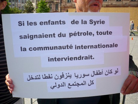 Syrie/Strasbourg: halte aux massacres  et à l’inaction de la “communauté internationale”!