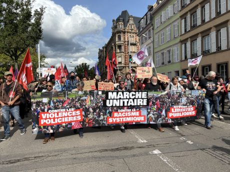 Strasbourg: un millier contre les violences policières, le racisme, pour les revendications sociales