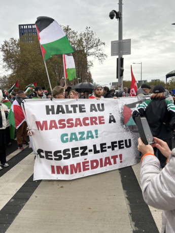 Manifestation pour Gaza à Strasbourg